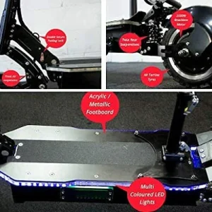 MAXX 60MPH Ultra High Speed Electric Scooter for Adults Foldable, 5000W Power Dual Motor| 60V /38.5Ah Battery | 83 Miles Range | Grade 30