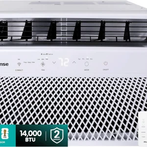 Hisense 14,000 BTU Smart Window Air Conditioner, 3 modes (Cooling, Fan, Dehumidifier)