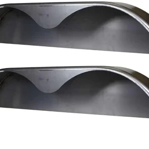 2025 72×10-3/4 Tandem Axle Steel Trailer Fender w/Back Plate Welded In (2-Pack)