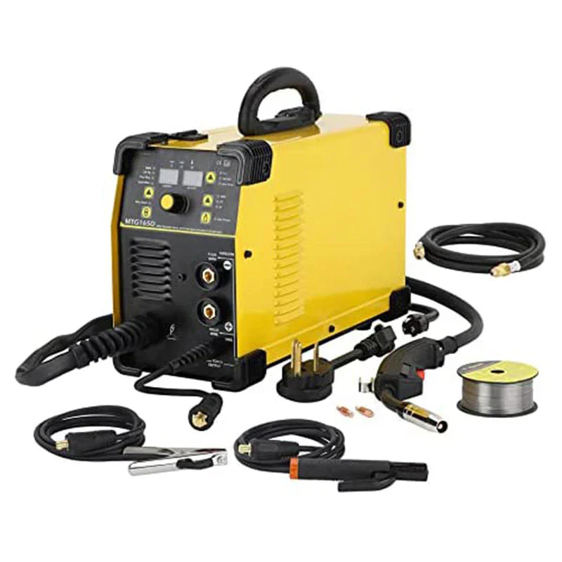 Lift Tig Arc Welding Machine, Dual Voltage 110 220V Gas Gasless Lift Tig Stick Wire Welding Machine (MTG165D)