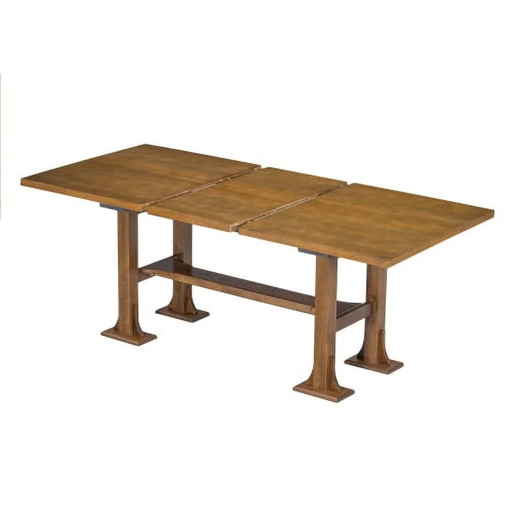 Harper & Bright Designs 6 Pieces Dining Table Set with Bench for 6, Kitchen Table Set with Storage Drawer and 4 Upholstered Dining Chairs, Dark Brown
