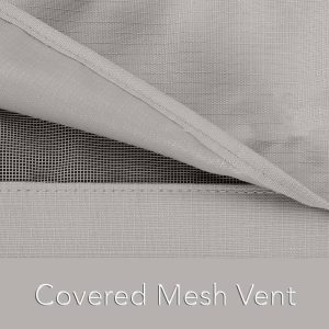 Covermates Outdoor Patio Sofa Cover - Heavy-Duty Polyester, Weather Resistant, Drawcord Hem, Seating and Chair Covers, 82W x 40D x 40H, Ripstop Tan