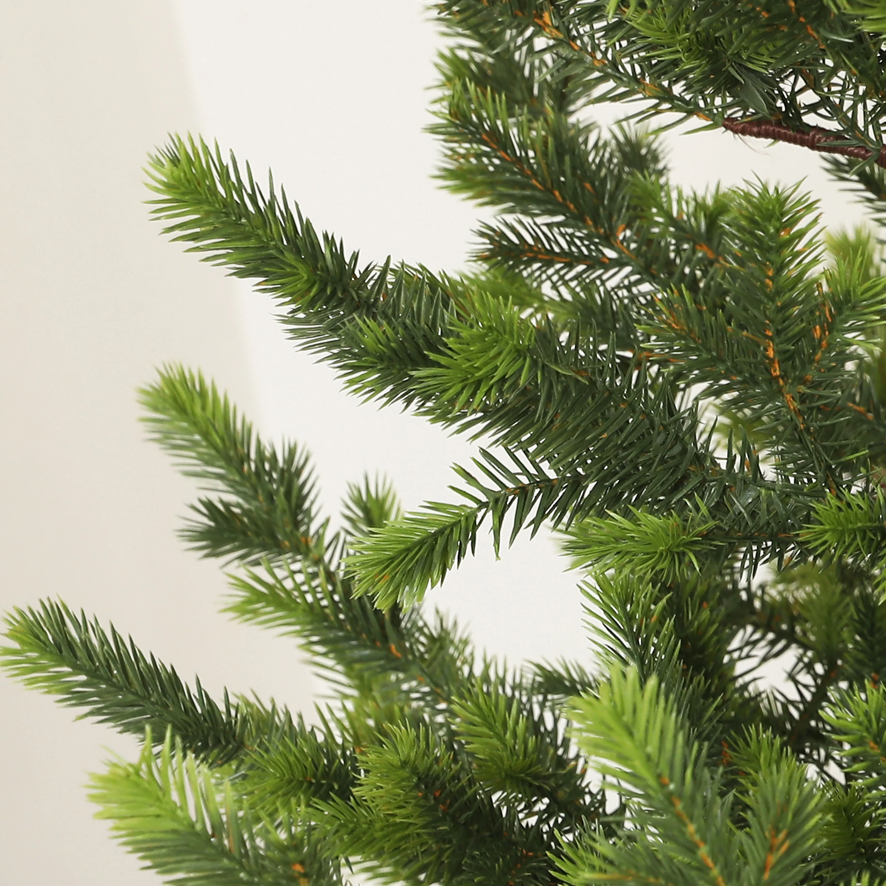 HOMCOM 6ft Artificial Sparse Christmas Tree with Steel Stand and 1933 Tips for Home Office Holiday