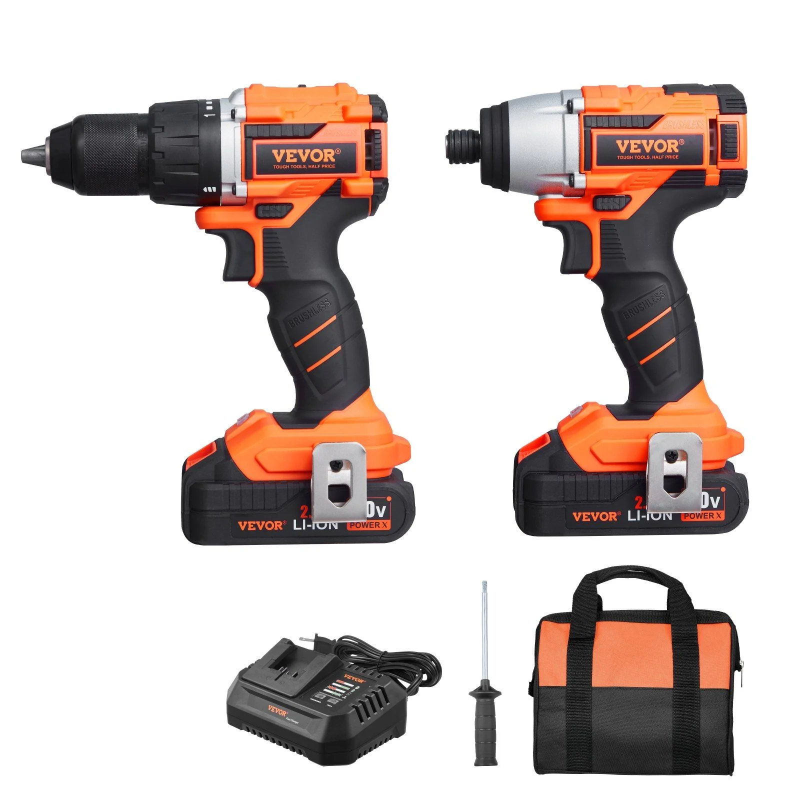 Tool Combo Kit Max 20V Cordless 2-Tool Power Combo Kit with 4.0 Ah Battery -C Home & Workshop Use