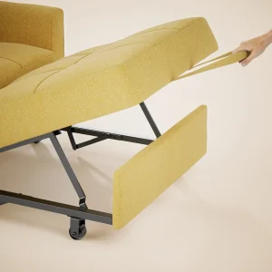 3-in-1 Adjustable Sleeper Sofa Bed, Pull Out Chair Sofa, Convertible Folding Bed for Living Room