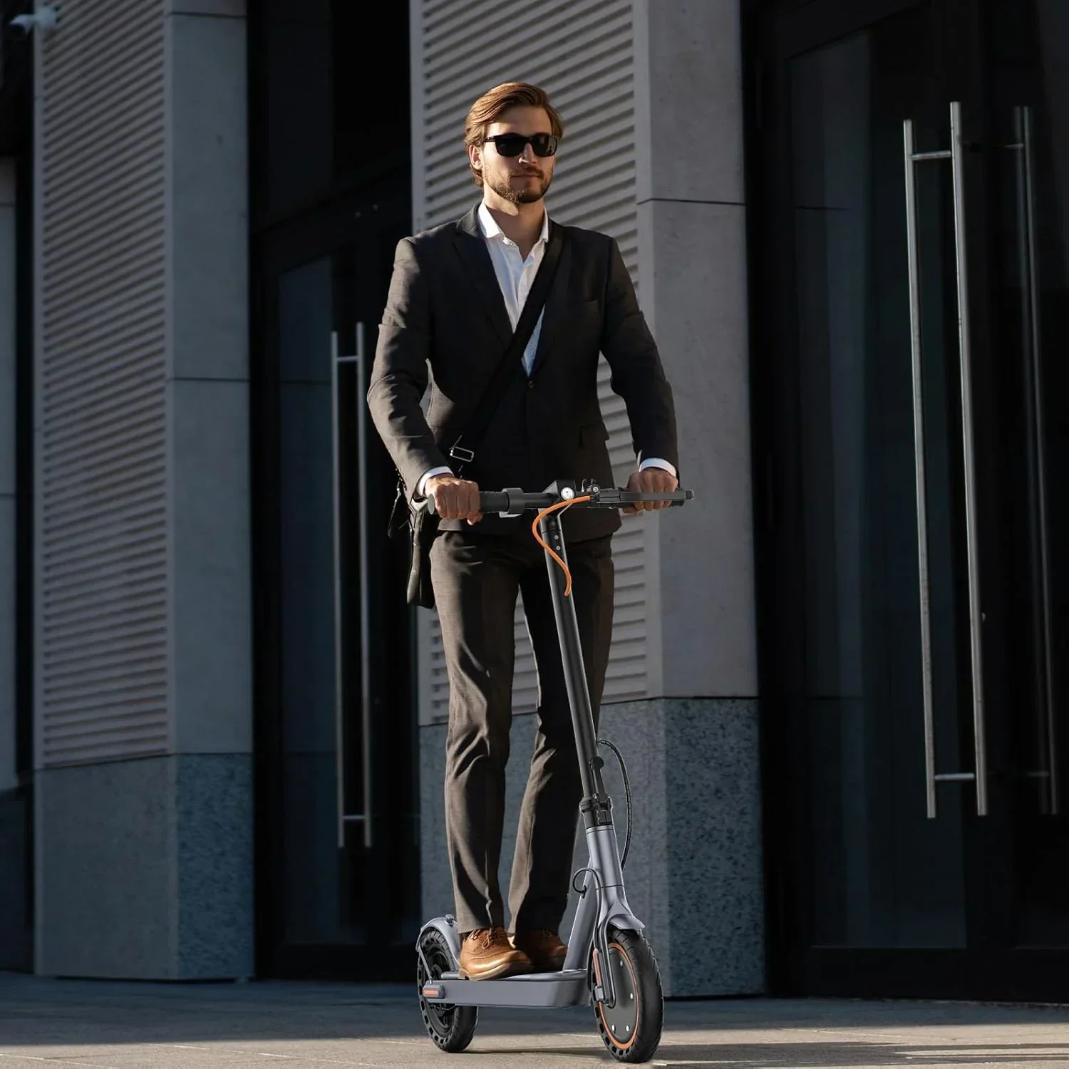 Electric Scooter 350W/500W Powerful Motor 8.5"/10" Solid Tires 19/22Mph 28/21/12 Miles Range
