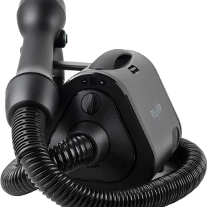 Reverse-Air Hair Dryer with Hair Clips – Black