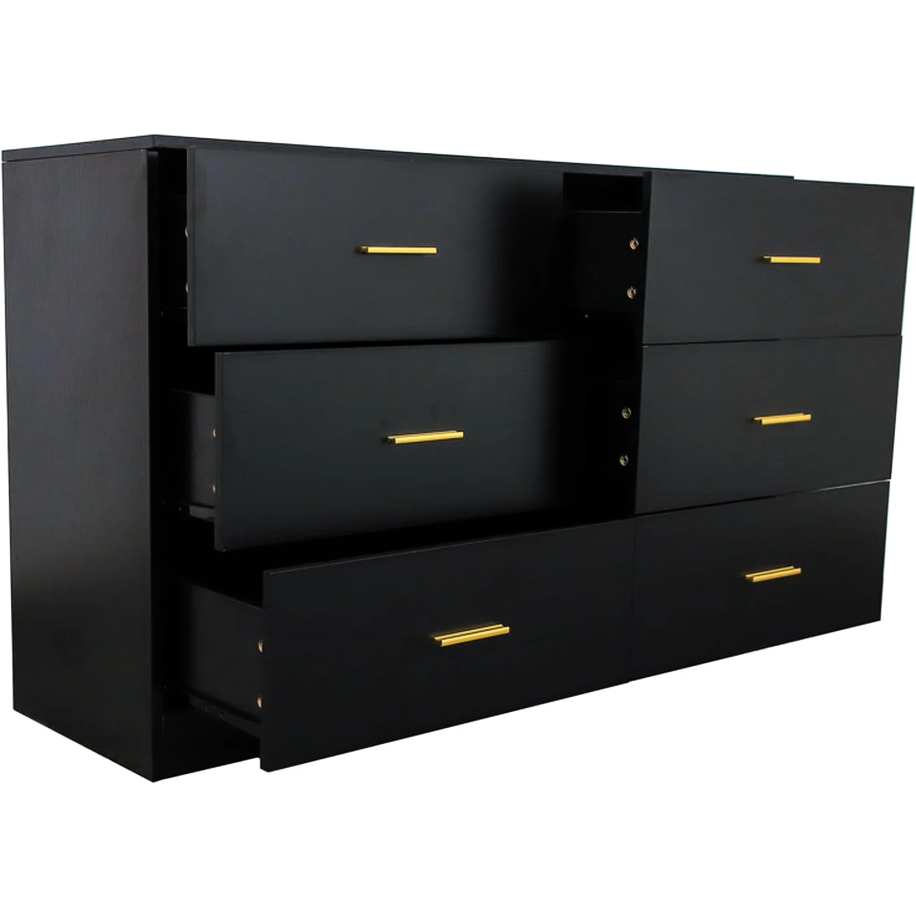Dark Blue Dining Room Storage Cabinet With Shelves - Coffee Bar Drawers For Kitchen Antique Drawers, Shelves, And Cabinets