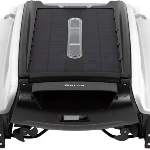Betta SE Solar Powered Automatic Robotic Pool Surface Skimmer Cleaner with 30-Hour Continuous Cleaning Battery Power and Re-Engineered Twin Salt Chlorine Tolerant Motors (Blue)