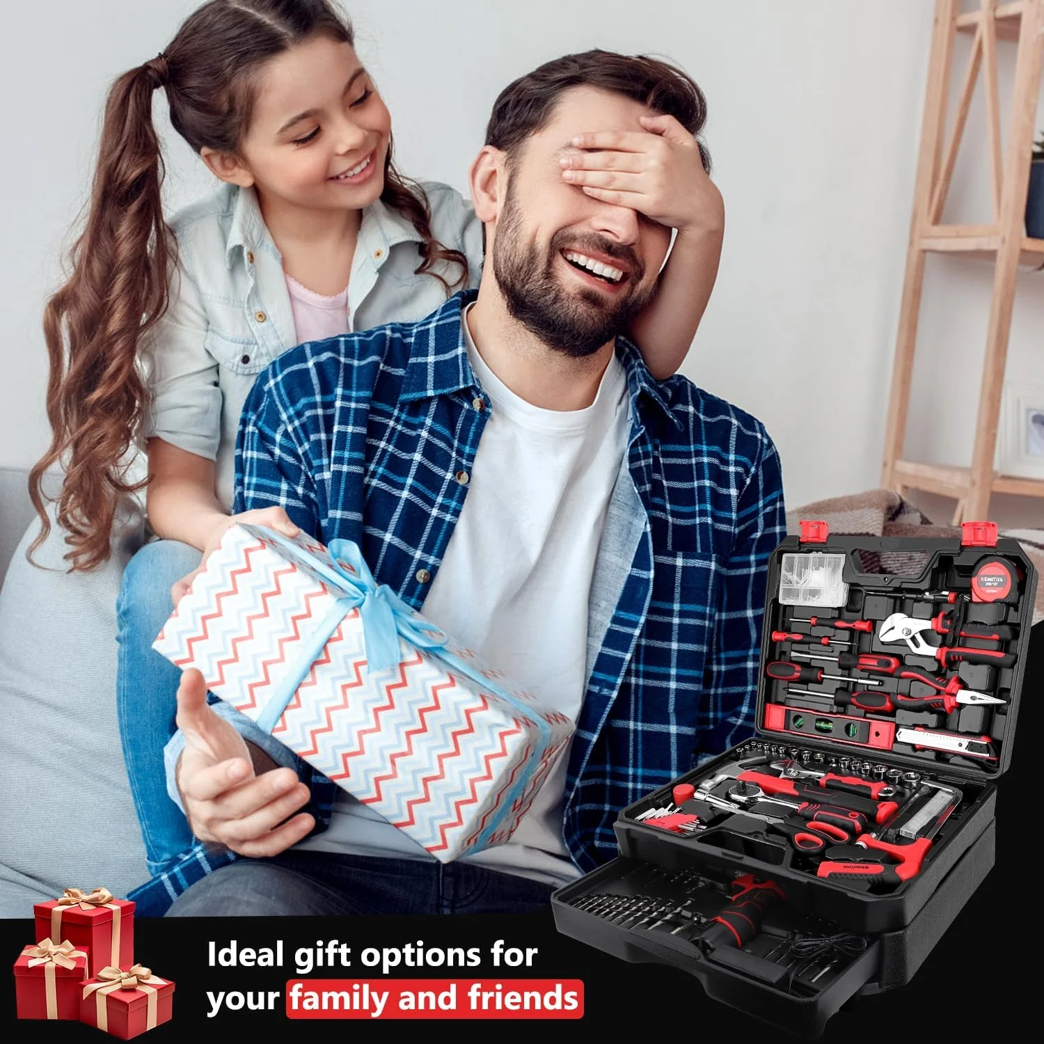276-Piece Tool Set Kit with 12V Cordless Drill & Storage - Home Improvement Tools