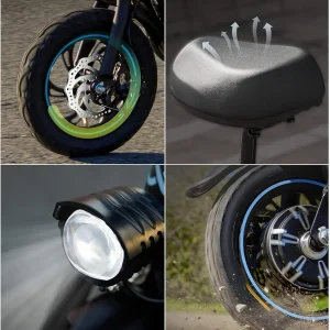 Adults Electric Scooter with Large Middle Basket