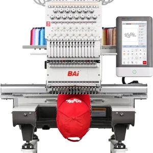 BAi Mirror 15-Needle Embroidery Machine, 20x14", Touchscreen