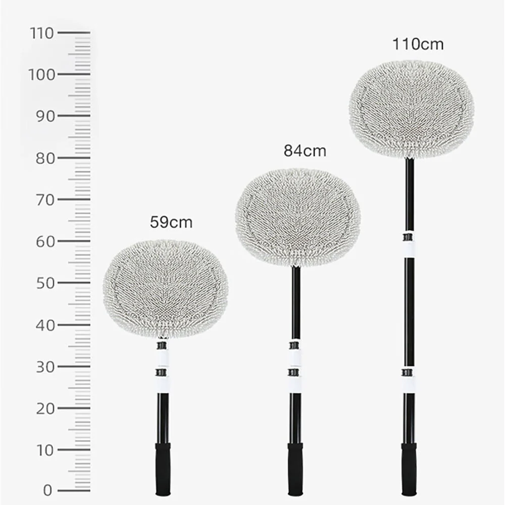 TITOUMI 47.5" 2 in 1 Car Wash Brush Cleaning Mop Kit with Long Handle, Supplies Car Mop for Scratch-Free Car RV Truck SUV