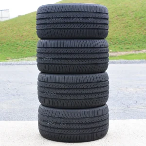A set of 4 (4)265/35R20 99Y XL high-performance full-season tires for: 2015-23 Ford Mustang EcoBoost Premium, 2012-13 Audi A7 Quattro Base