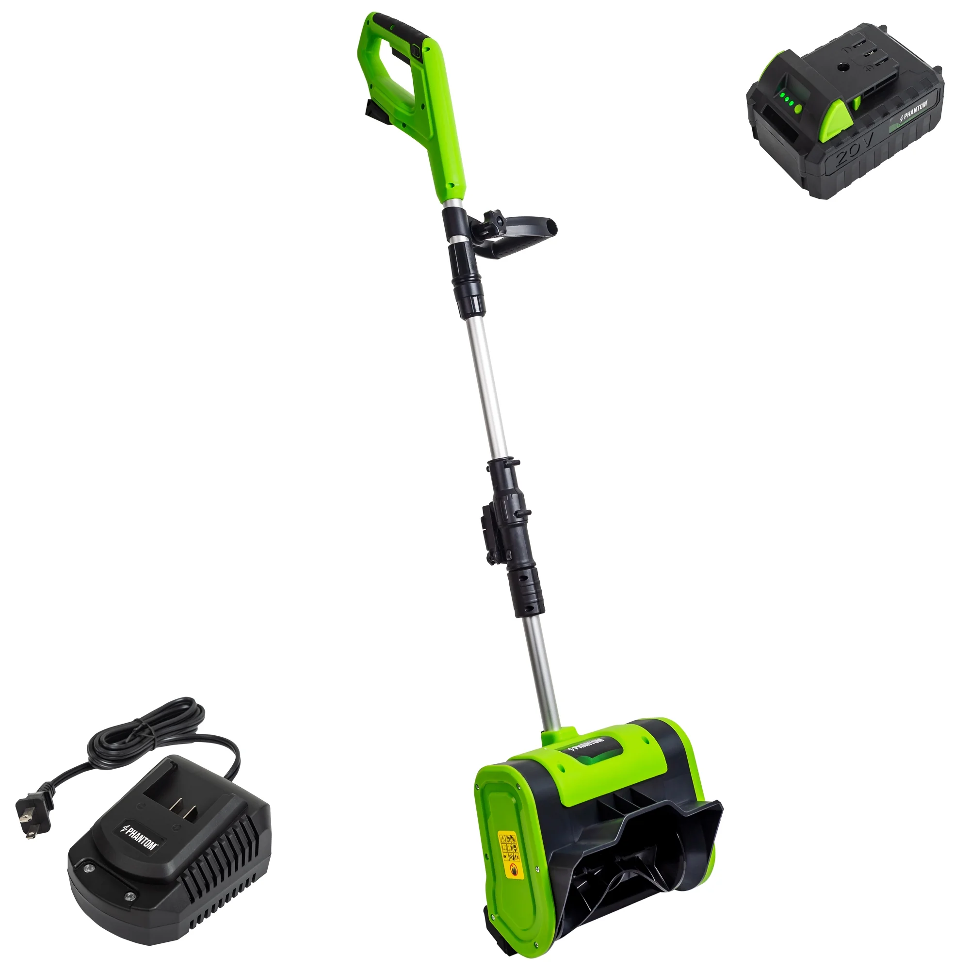 Cordless Snow Shovel, 20V Battery Powered Snow Blower, Lightweight Electric Snow Thrower with Adjustable Handle, Directional Plate, Perfect for Patios, Decks, Walkways, and Driveways (20 INCH)