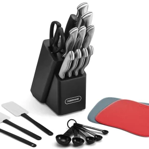 Farberware Classic 22-piece Stamped Stainless Steel Cutlery and Utensil Set