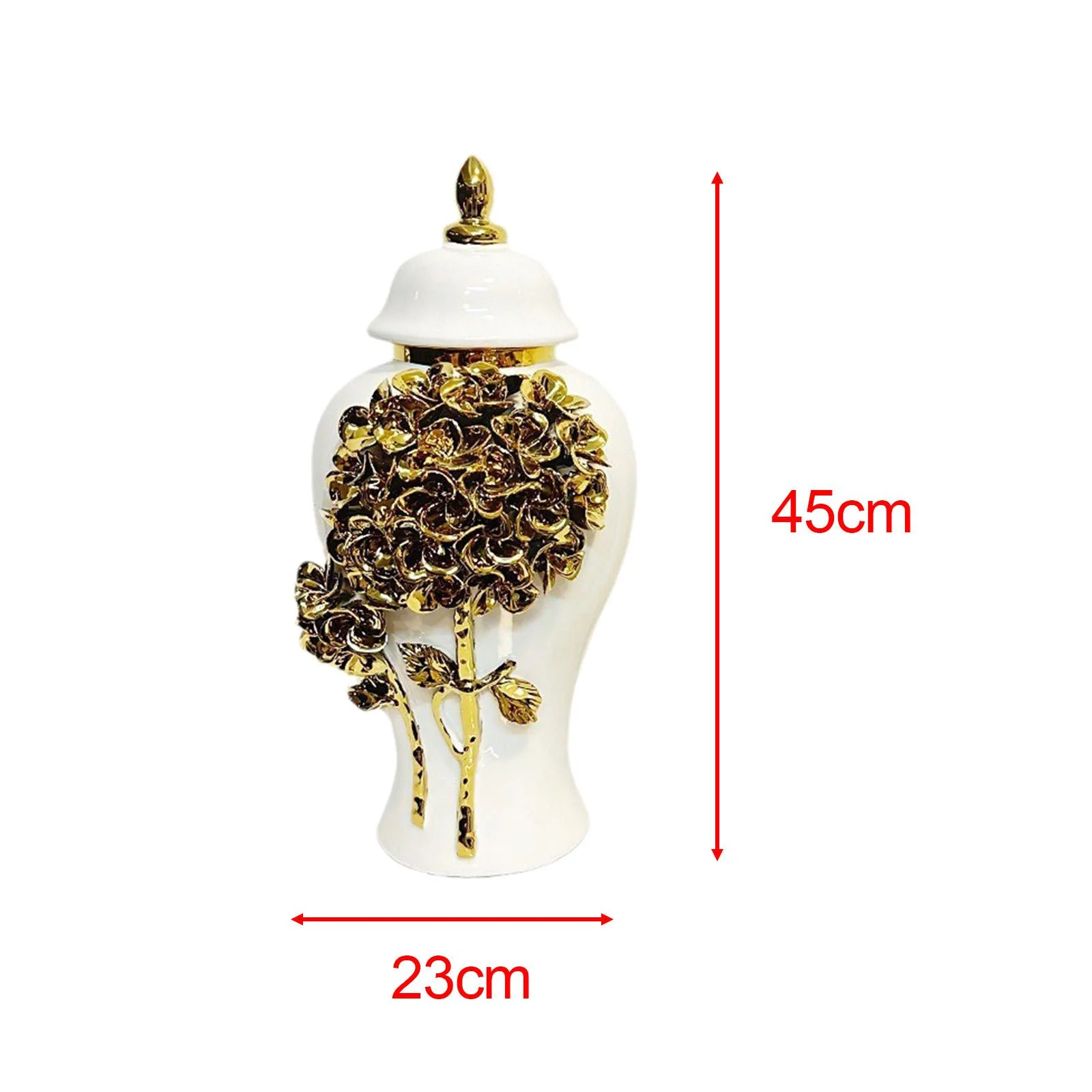 YWJLQH Ceramic Vase Decorative Accessories Plants Holder Organizer Porcelain Ginger