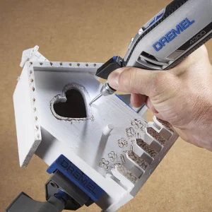 Dremel 4300-9/64 Platinum Edition Corded Rotary Tool, Variable Speed with 9 Dremel Tool Attachments, 64 Accessories, Storage Organizers & Dremel Tool Case, 1.8A/120V