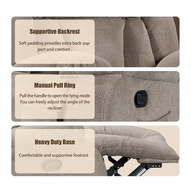 Super Comfortable Standard Size Heating and Massage Recliner Chair