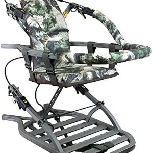 Summit Viper SD Climbing Treestand – Lightweight Aluminum, Foam Padded Seat, 300 lbs Capacity, Includes Safety Harness
