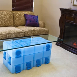 WaterBrick Stackable 3.5 Gallon Blue Water & Food Storage Container - 10 Pack