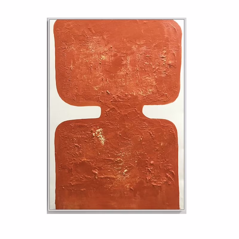 Brown Abstract Painting Wabi Sabi Wall Art Minimalist Painting Neutral Abstract Art Lare Earth Tone Modern Painting Home Decor