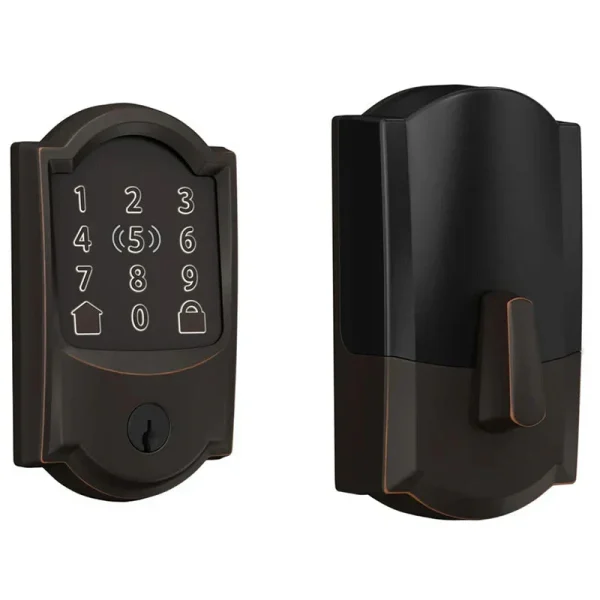 Encode Plus Smart Wi-Fi Lock for Front Door, Keyless Entry Deadbolt, Unlock with Apple Watch, Built-in WiFi and App Control, Easy Install, Alexa & Apple HomeKit Compatible, Matte Black