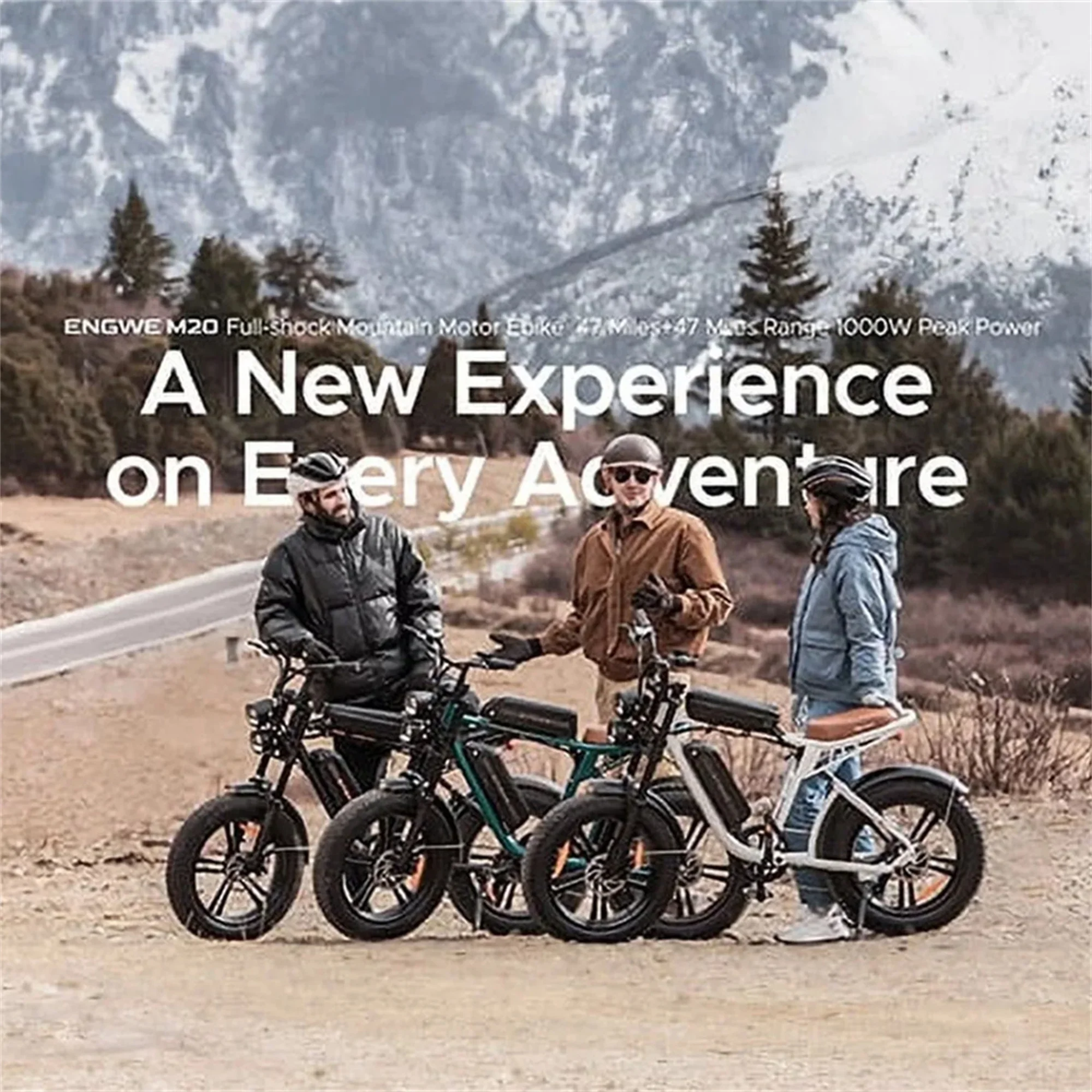 AKEZ Electric Bike for Adults – 1000W 28mph Moped Ebike with 48V 13A Removable Battery, Up to 94 Miles All Terrain Off Road E-Bike with 20*4.0′′ Fat Tire,Full Suspension,7-Speed UL Certified