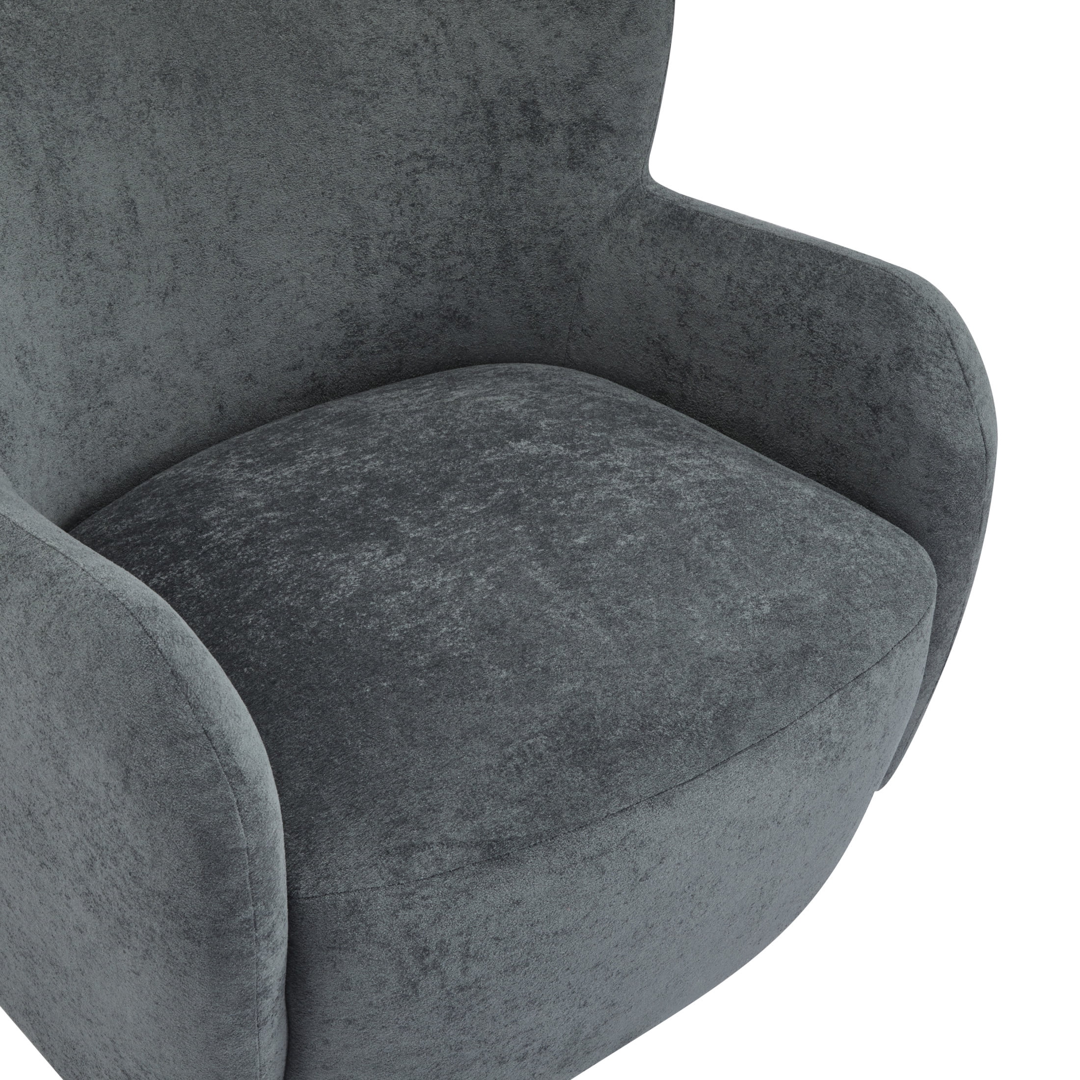 Christopher Knight Home Mid-Century Modern Velvet Wingback Accent Chair with Birch Legs, White
