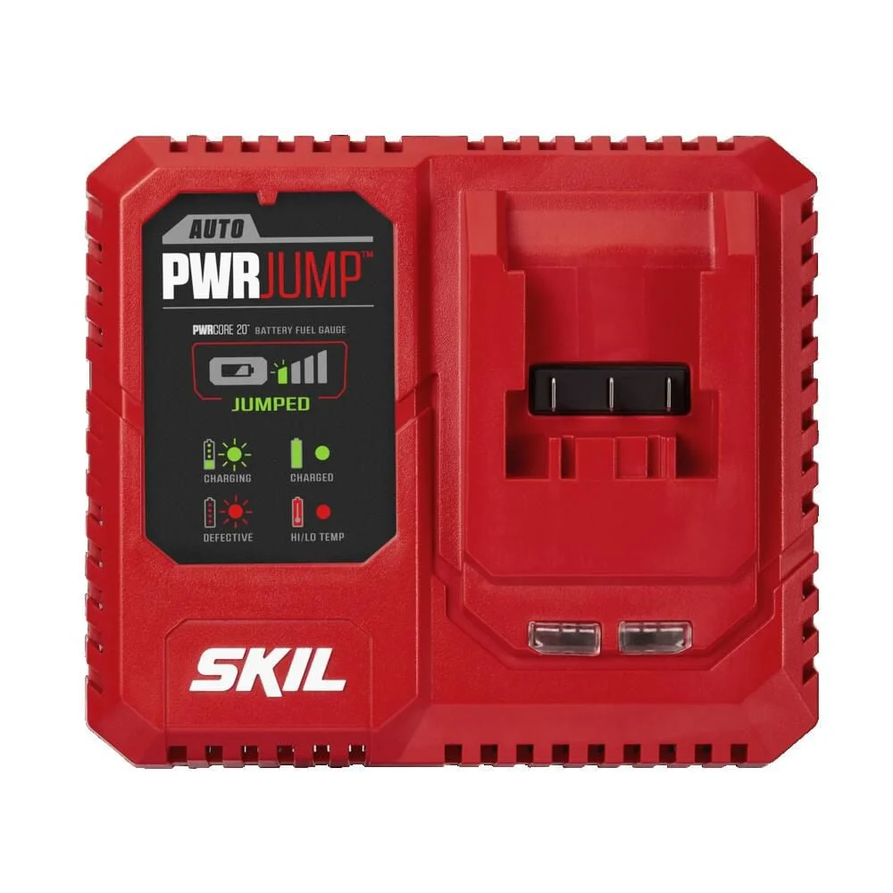SKIL CB8437B-10 20V PWRCORE 20 Brushless Compact Lithium-Ion Cordless Drill Driver and Impact Driver Combo Kit (2 Ah)