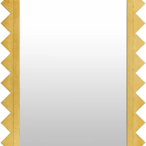 Mark&Day Wall Mirror, Houtdorp Traditional Gold Rectangle Vanity Mirrors for Bedroom Living Room Bathroom and Entryway Home Decor, Mounted Gilded Wood Frame Mirror for Walls (35"H x 25"W)