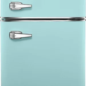 3.1 Cu. ft. Retro Mini Fridge with Top Freezer – Cool Mint