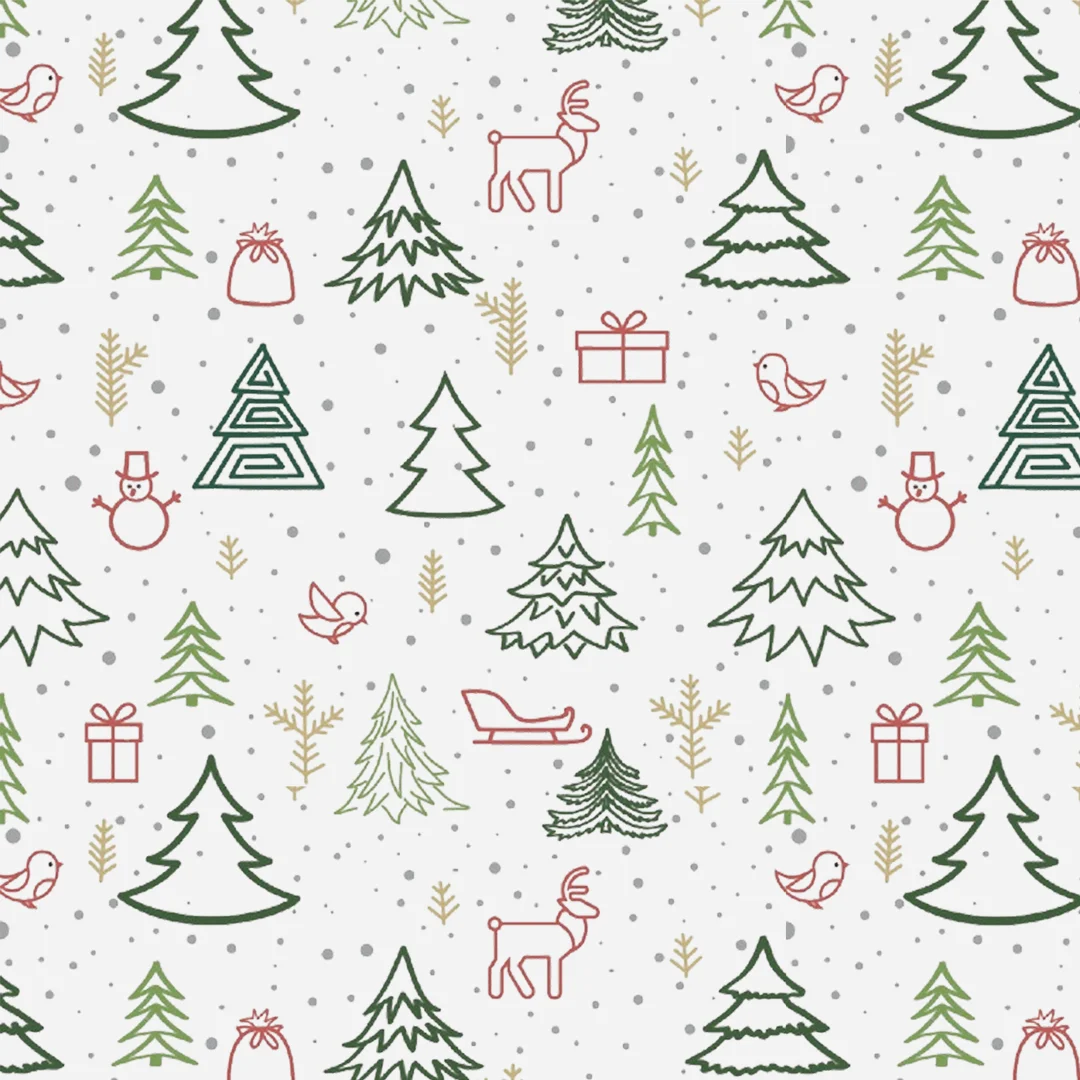Ucanpack Christmas Packing Boxes 11 x 7? x 3?" - 50 Pack Winter Forest Printed Holiday Boxes - Holiday Shipping Box Made In USA Holiday Box Corrugated Shipping Boxes