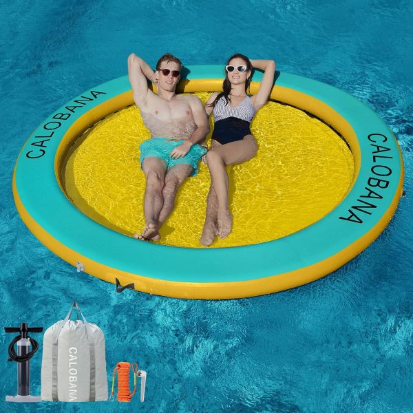 Round Floating Ring Hammock - Heavy Duty Inflatable Raft