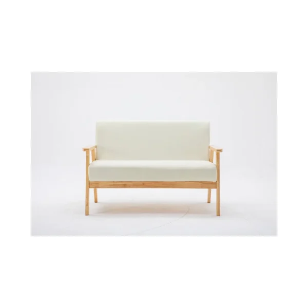 Lilola Home Bahamas Beige Linen Fabric Loveseat