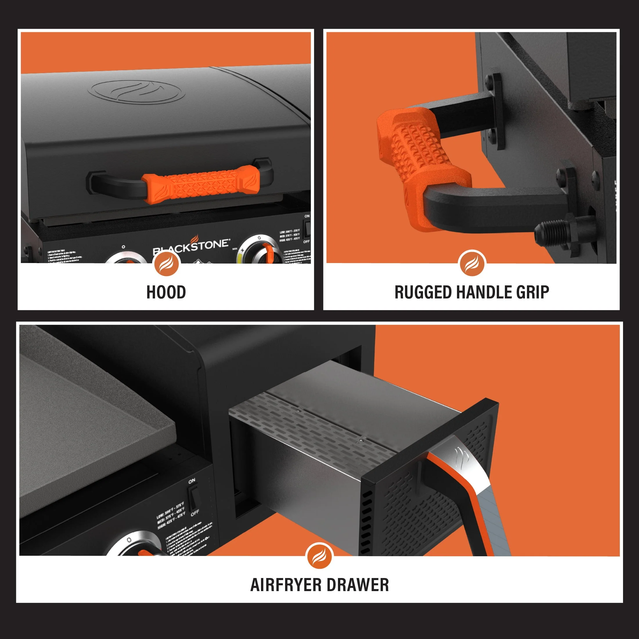 Adventure Ready 17" Griddle with Electric Air Fryer