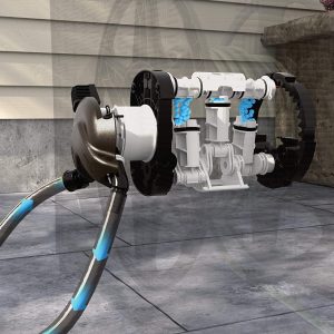 Suncast Aquawinder 125?? Wicker Garden Hose Reel ?C Lightweight Portable Hands ?C Free Water Powered Retractable Hose Reel ?C Java
