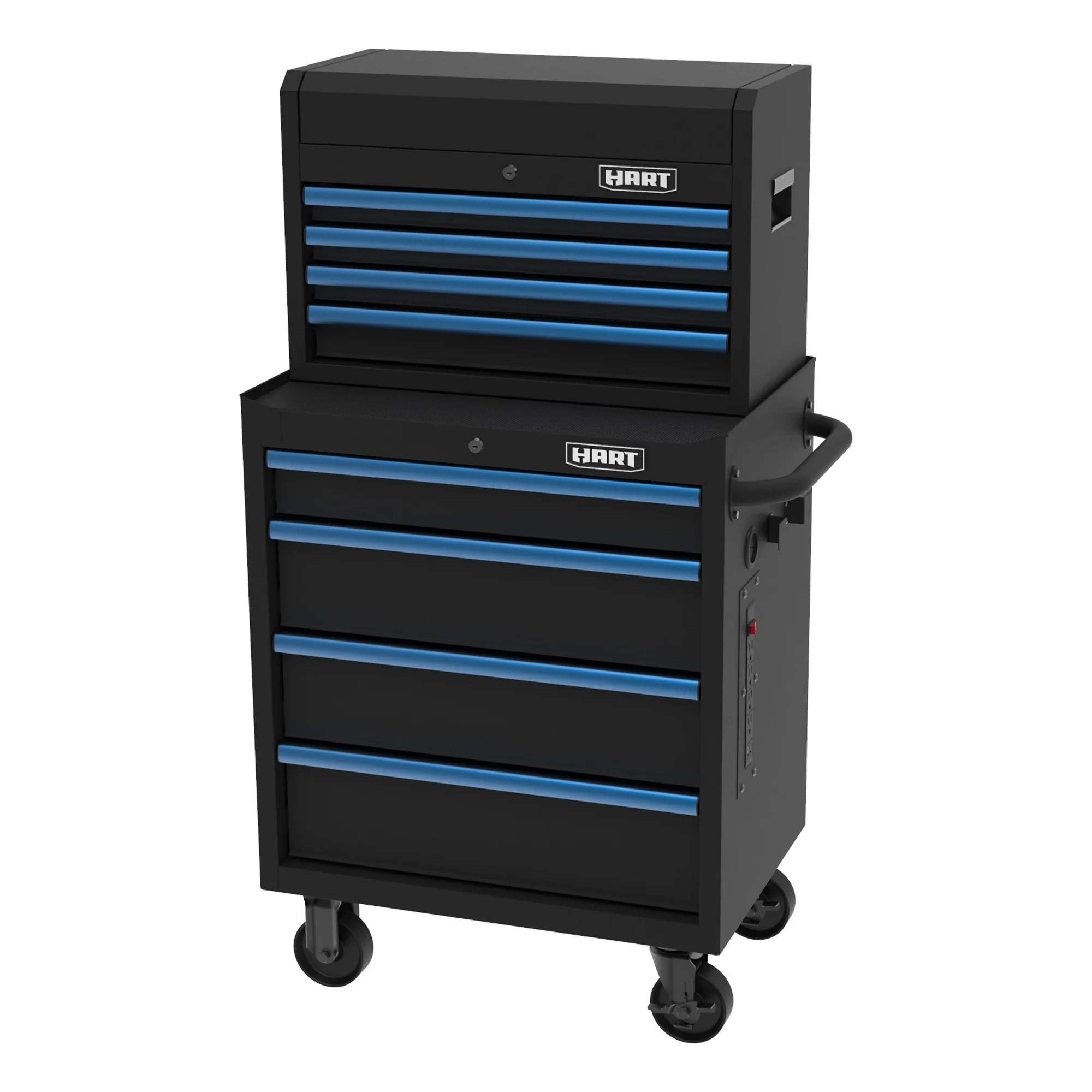HART 26-Inch 4-Drawer Heavy-Duty Steel Tool Chest, Locking Garage Storage Organizer