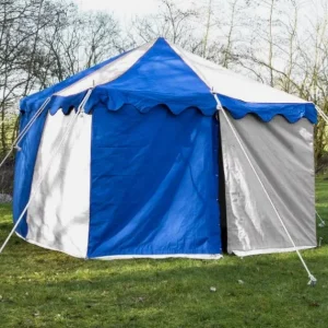 WEEKEND SALE Camping Tent Medieval Knight Harold square Blue- White Water proof Tent 3x3 M