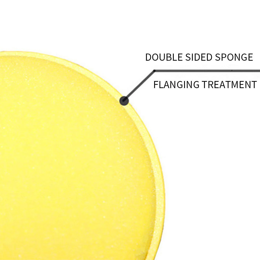 FAFWYP 12 Pcs Yellow Car Wax Foam Applicator - Car Detailing Tool for Waxing Kit Glaze Sealant Liquid Paste | Paint & Auto Part Accessories | Car Wash Kit Household Cleaning Supplies