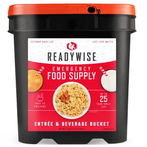 ReadyWise Emergency Food Supply, 120 Serving Entree and Beverage