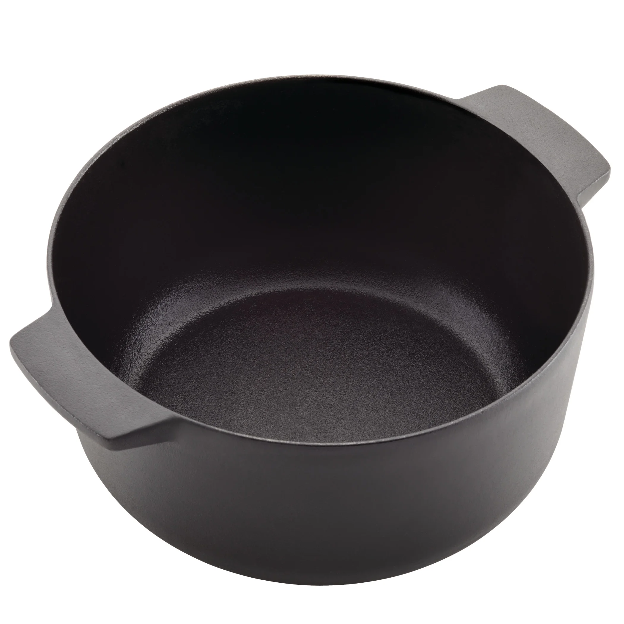 KitchenAid Seasoned Cast 6 Quart Iron Induction Dutch Oven Casserole, Metal Utensil, Broiler and Oven Safe to 500-F, Cast Iron Black