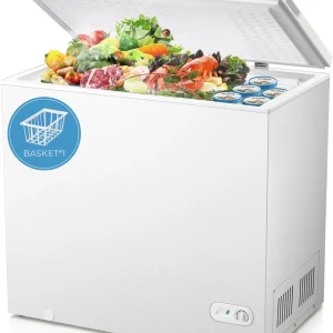 Chest Freezer 3.5 Cubic Feet Compact Freezer Free Standing Top open Door Deep Freezer