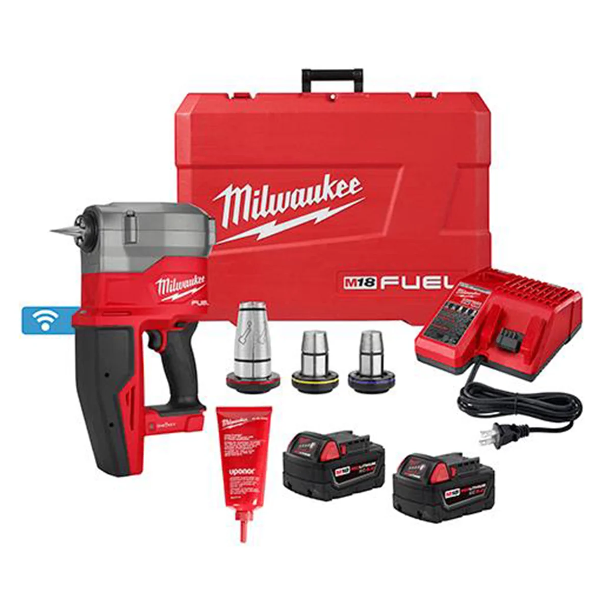 Milwaukee Tool M18 FUEL 2" ProPEX Expander Kit w/ ONE-KEY with 1 1/4"-2" Expander Heads
