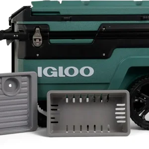 70Qt Wheeled Cooler Insulated Hard Shell Ice Chest
