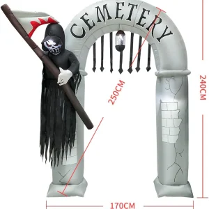 Halloween Inflatable Grim Reaper's Arch, 7.8 ft.