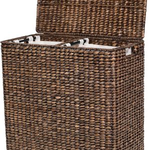 Extra large split gift basket with lining
