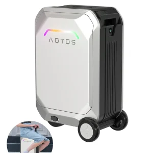 L2-S Smart Rideable Luggage, Foldable Electric Scooter Suitcase, 6.2 mph Max Speed, 6.2-Mile Range, Lightweight Portable Design for Travel & Commute