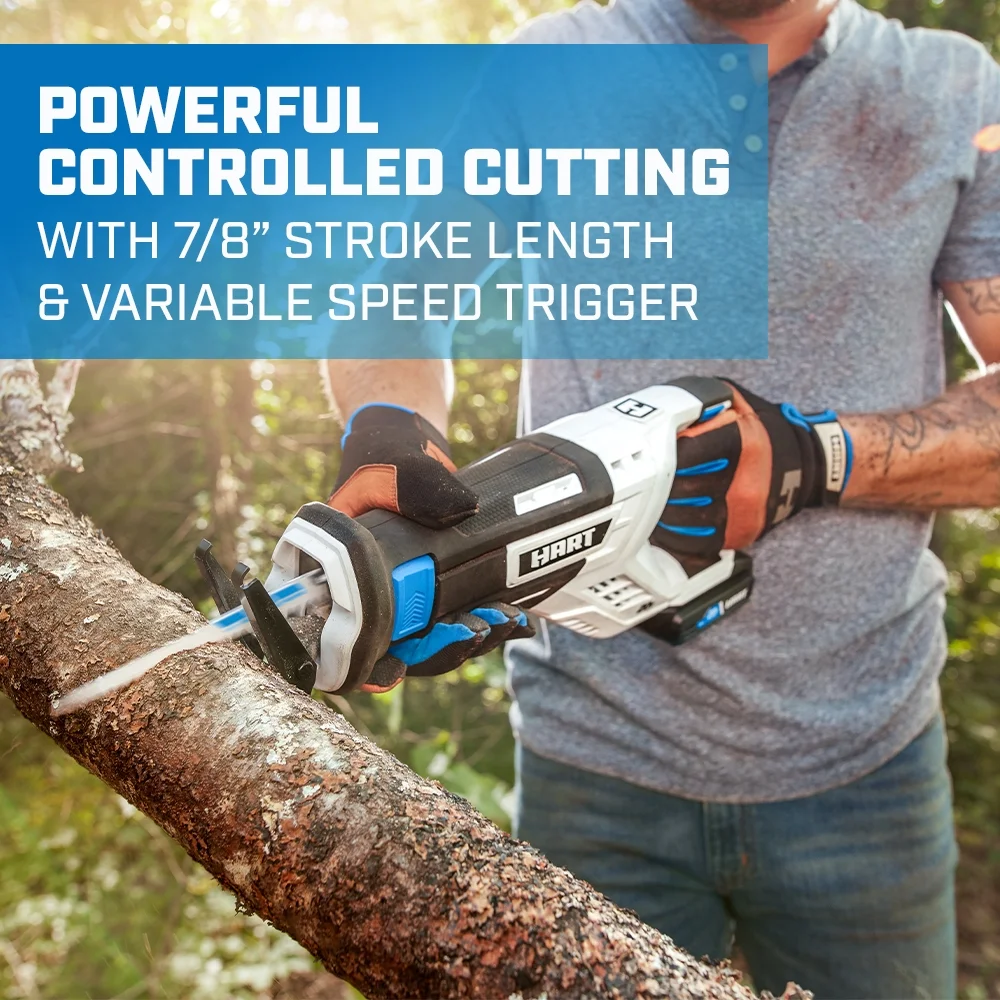 HART 20-Volt Cordless 5-Tool Combo Kit (2) 1.5Ah Lithium-Ion Batteries and 16-inch Storage Bag