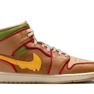 Jordan 1 Mid SE 'Cheeseburger'